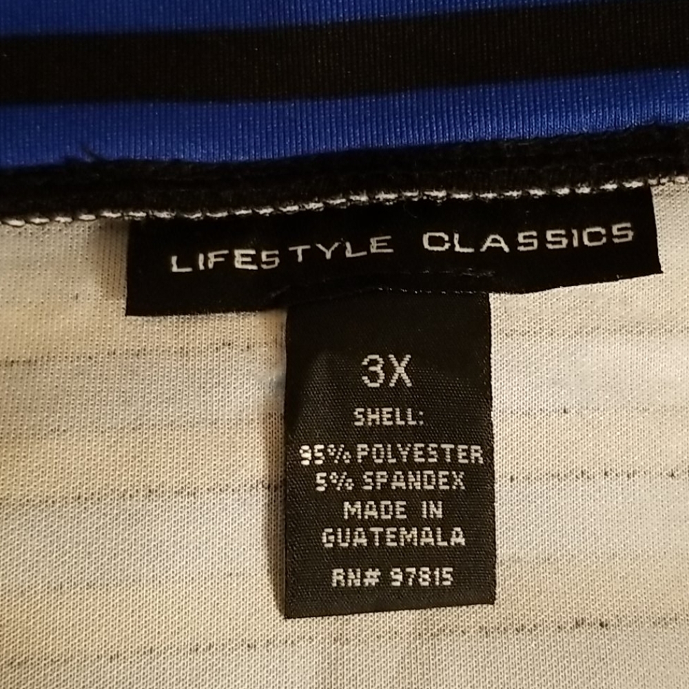Black & Blue Striped Midi Skirt EUC - Picture 6 of 7